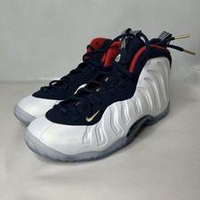 Nike Little Posite One GS Olympic White Obsidian Red 644791-403 Size 6.5Y New