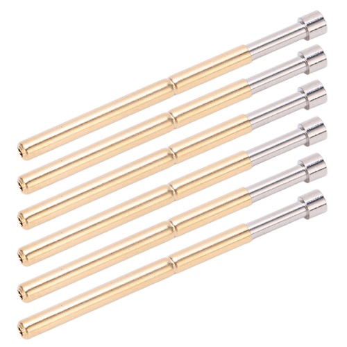 100pcs Spring Test Pogo Pin Concave Head Type Brass Material 2.02mm/0.1in . - Bild 6 von 12