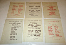 6 x Double Sided Rare 1940s - 1950s  British Cinema Movie/Film Rental Flyers (11