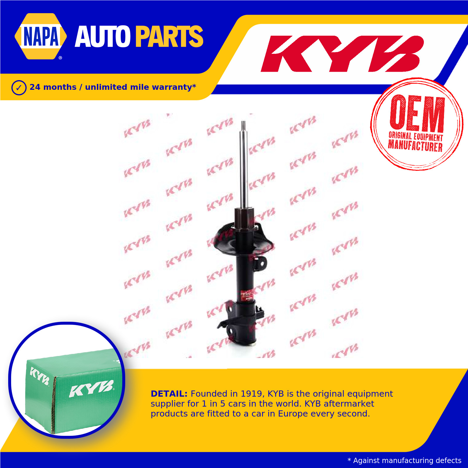 Shock Absorber (Single Handed) fits HONDA CR-V Mk3 RE6 2.2D Front Right 2007 on