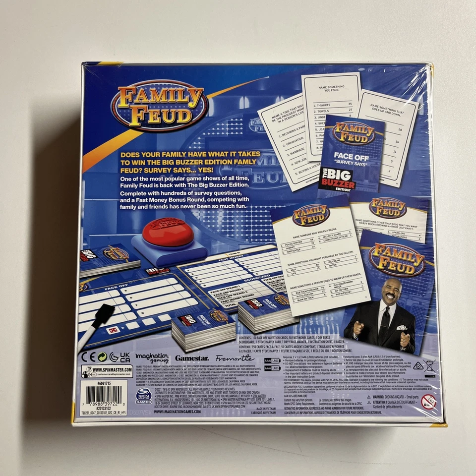 Family Feud The Big Buzzer Edition Game - New/Sealed - Spin Master 2021 - Image 4 of 4