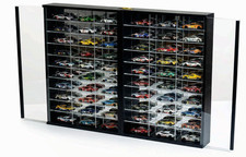 60 Car Display Case 1/64 Scale Foldable Wall Mount Model Car Storage