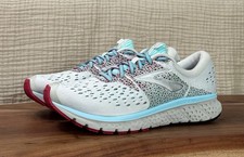 Brooks Glycerin 16 Size 10 1202781B115 White Blue Red Running Shoes EXC COND 
