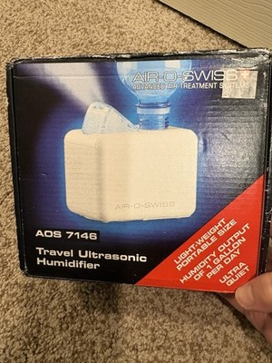 Air-O-Swiss AOS 7146 Travel Ultrasonic Humidifier Boneco Healthy Air - White