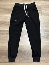 FIGS Zamora Scrub Pants Joggers Size XXS Black