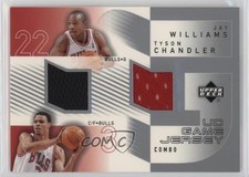 2002-03 Upper Deck UD Game Jersey Combos Jay Williams Tyson Chandler #JW/TC k5l