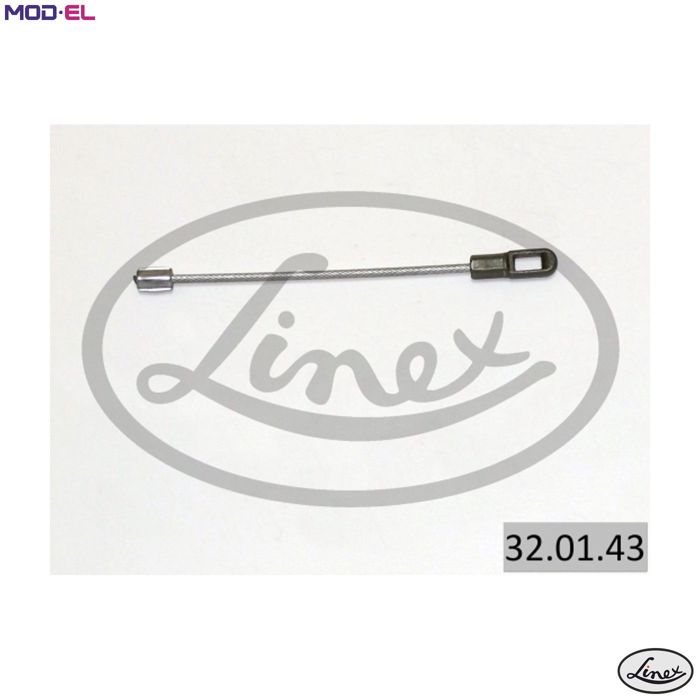 Handbrake cable Rear 32.01.43 LINEX for OPEL VECTRA B Hatchback VECTRA B - Image 6