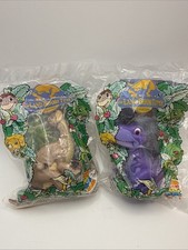 Lot 2-Land Before Time Burger King Toy Littlefoot  Chomper SEALED NOS