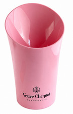 VEUVE CLICQUOT PINK ROSE CHAMPAGNE 15" ACRYLIC PLASTIC ICE BUCKET MAGNUM NEW
