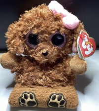 Ty Peek-A-Boo Phone Holder with Screen Cleaner Bottom Zelda curly dog 5" 13cm
