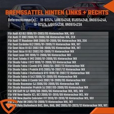 Bremssattel Bremszange Ersatz für Audi TT Roadster 8N9 8N0615423A links rechts