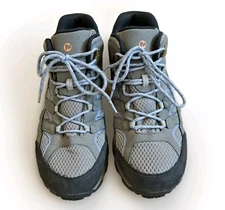 MERRELL Moab 2 Hiking Boots Kids 7M ~ Women’s 8.5 Gray Blue MK162260