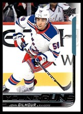 2018-19 Upper Deck Young Guns John Gilmour Rookie New York Rangers #457 R34