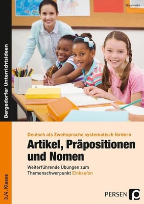 Artikel, Präpositionen und Nomen - Einkaufen 3/4 | Nina Herkt | deutsch