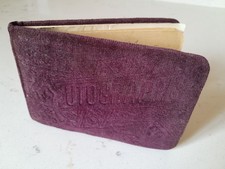 Antique Autograph Book From Late 1800s Emboss...