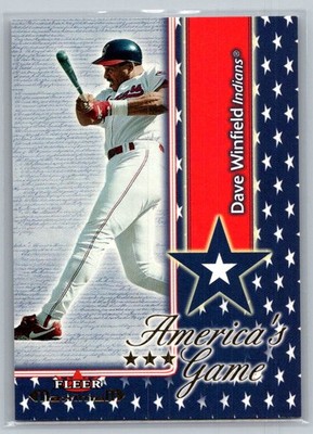 2002 Fleer Maximum Baseball America's Game #16 AG Dave Winfield - Indians