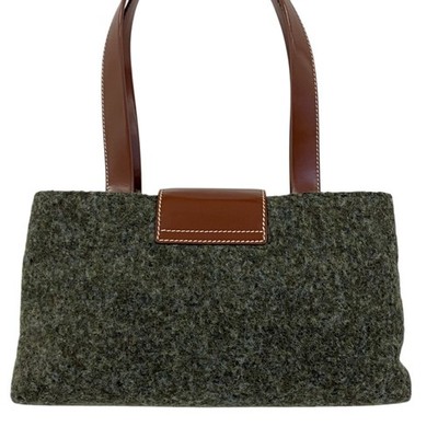 BVLGARI Bulgari wool handbag, green Women USED | eBay