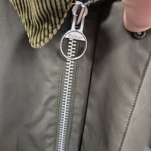 Barbour Heritage Bale wasserdichte atmungsaktive grüne Regenjacke Jacke Größe Large - Bild 8 von 11