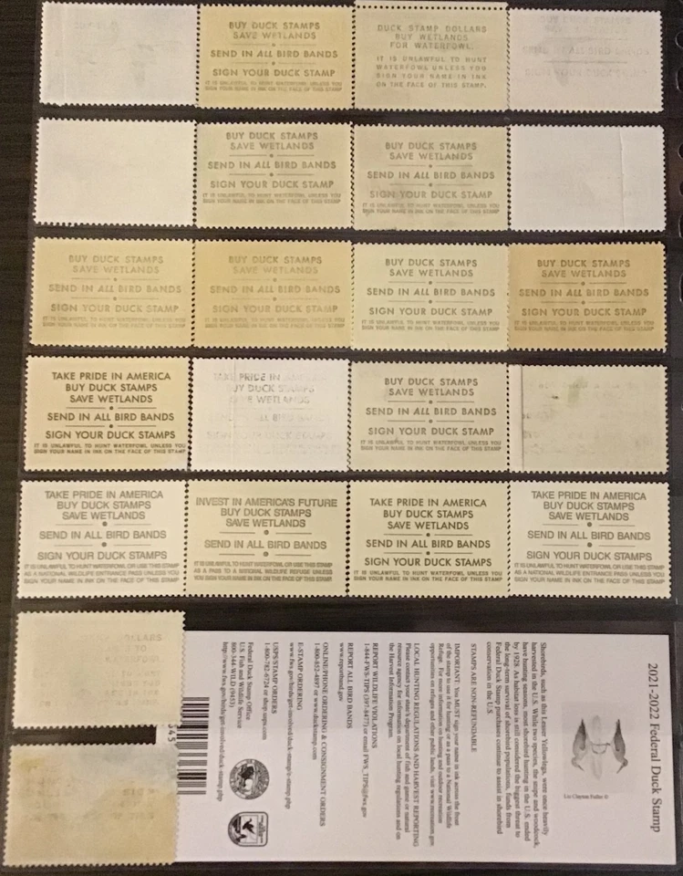 U.S. Duck Stamp Collection, $1 - $25.00, MNH, MH, Used, Cat. Val $971.50 - Image 4 of 4