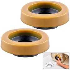 Toilet Wax Ring 2 Pack, Thick Toilet Bowl Wax Seal with Polyethylene Flange, ...