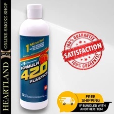 Formula 4 20 PLASTICS SILICONE Cleaner 4oz | Bong Water Pipe Cleaning Cleaning