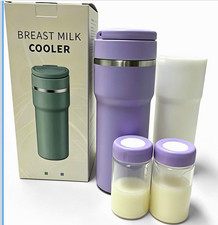 Portable Breast Milk Cooler Bottle Set, Purple