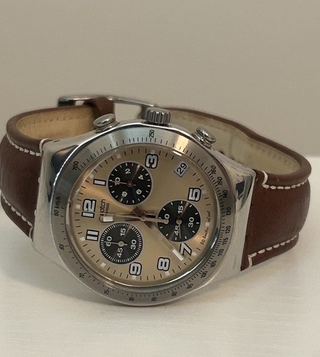 Swatch Irony Desertline Chronograph Stainless Steel Swiss Made Ref. YCS451 Watch