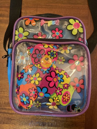 Lisa Frank Blossom Bear Crossbody Bag Handtasche Tasche Rare Floral Blumen Vintage