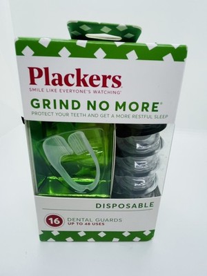 Plackers Grind No More Dental Night Guard for Teeth Grinding, 16 Count Box DMG