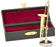 SUNRISE SOUND HOUSE Miniature Instrument Trombone 1/12 Gold