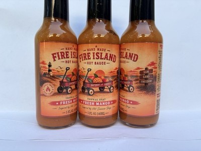 Fire Island Hot Sauce - Fresh Mango - 5.oz BTL - Handmade Premium Quality