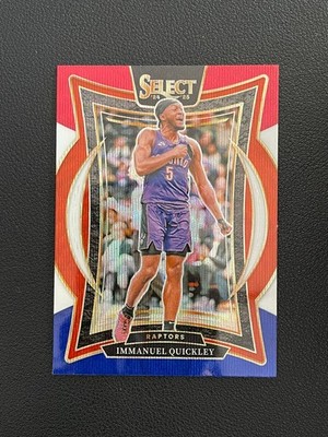 Immanuel Quickley 2024-25 Panini Select Concourse Red White Blue Wave ...