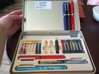 Calligraphy Pens Staedtler, Shaeffer, Speedball, Nibs, Ink Booklet And Tin