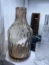 Whitefriars Style Brown Glass Vase