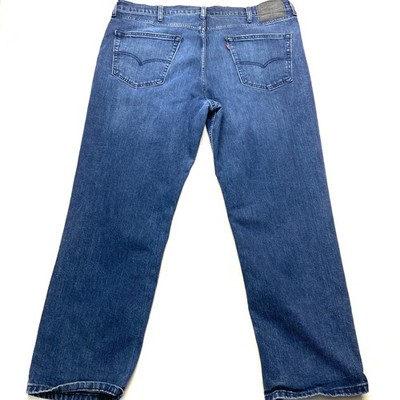 Levi's 550 Relaxed Fit Jeans Mens 40x30 Blue Denim Stretch Mid-Rise Zip Fly 