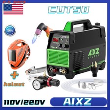 AIXZ HF Plasma Cutter 50A Non-Touch Pilot Arc Inverter Cutting 110V 220V Helmet