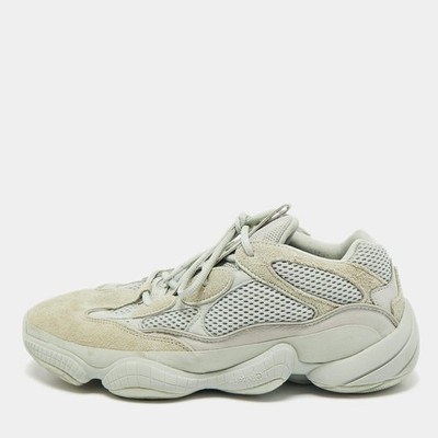 Yeezy x Adidas Yeezy 500 Größe 46,5 Grau Leder Mesh und Wildleder Niedrig...