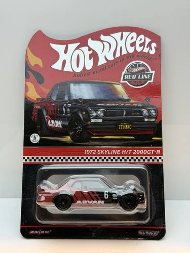 2024 Hot Wheels RLC RedLine Club 1972 Nissan Skyline H/T 2000 (HNL24) HAKO ADVAN