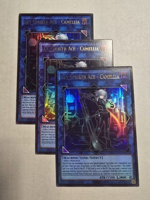 3x Sky Striker Ace - Camellia 1st Edition Ultra Rare L26D-ENS31 Yu-Gi-Oh!