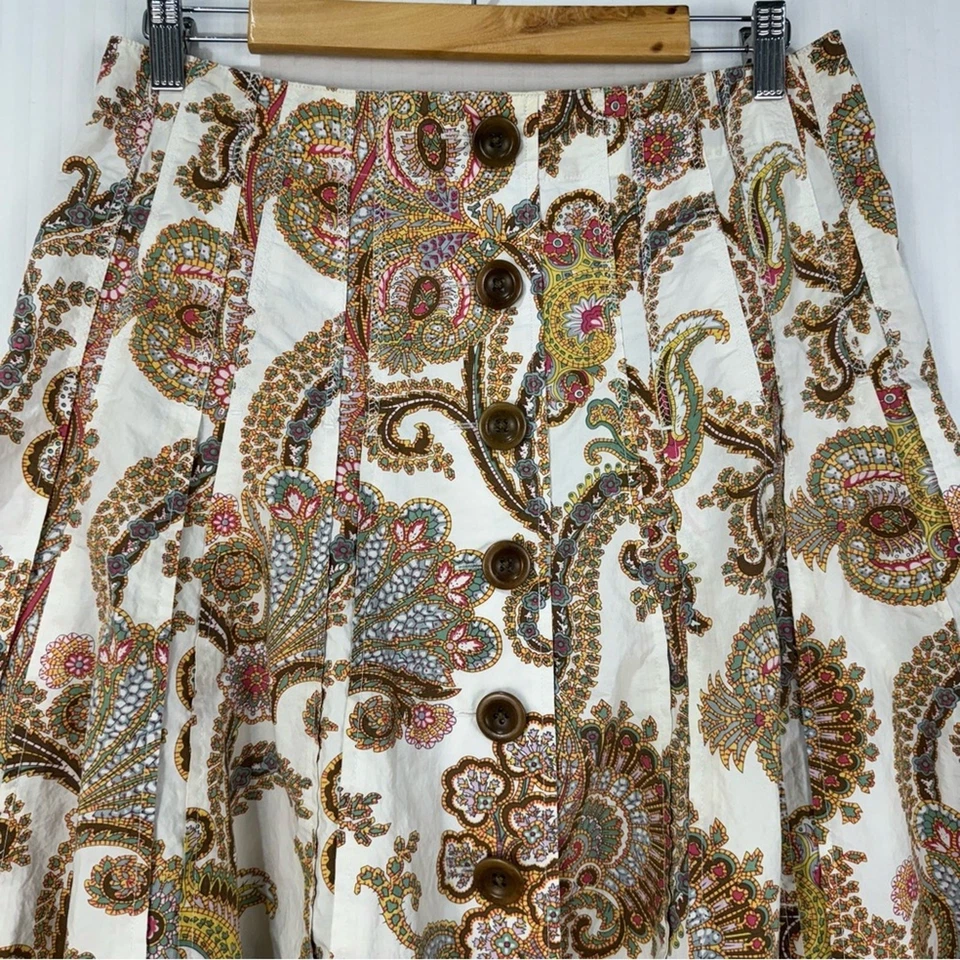 Falda midi completa CAbi para mujer 8 estampado cachemir occidental chic boho vaquera sureña Foto 2 de 4