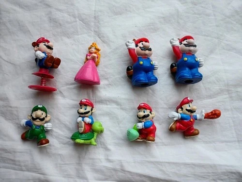 1989 Set Of Applause Nintendo Super Mario Bros Figures 80s Vintage 2” NES Lot