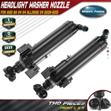 2pcs Headlight Washer Nozzles for Audi A4 allroad Quattro S4 Front Left & Right