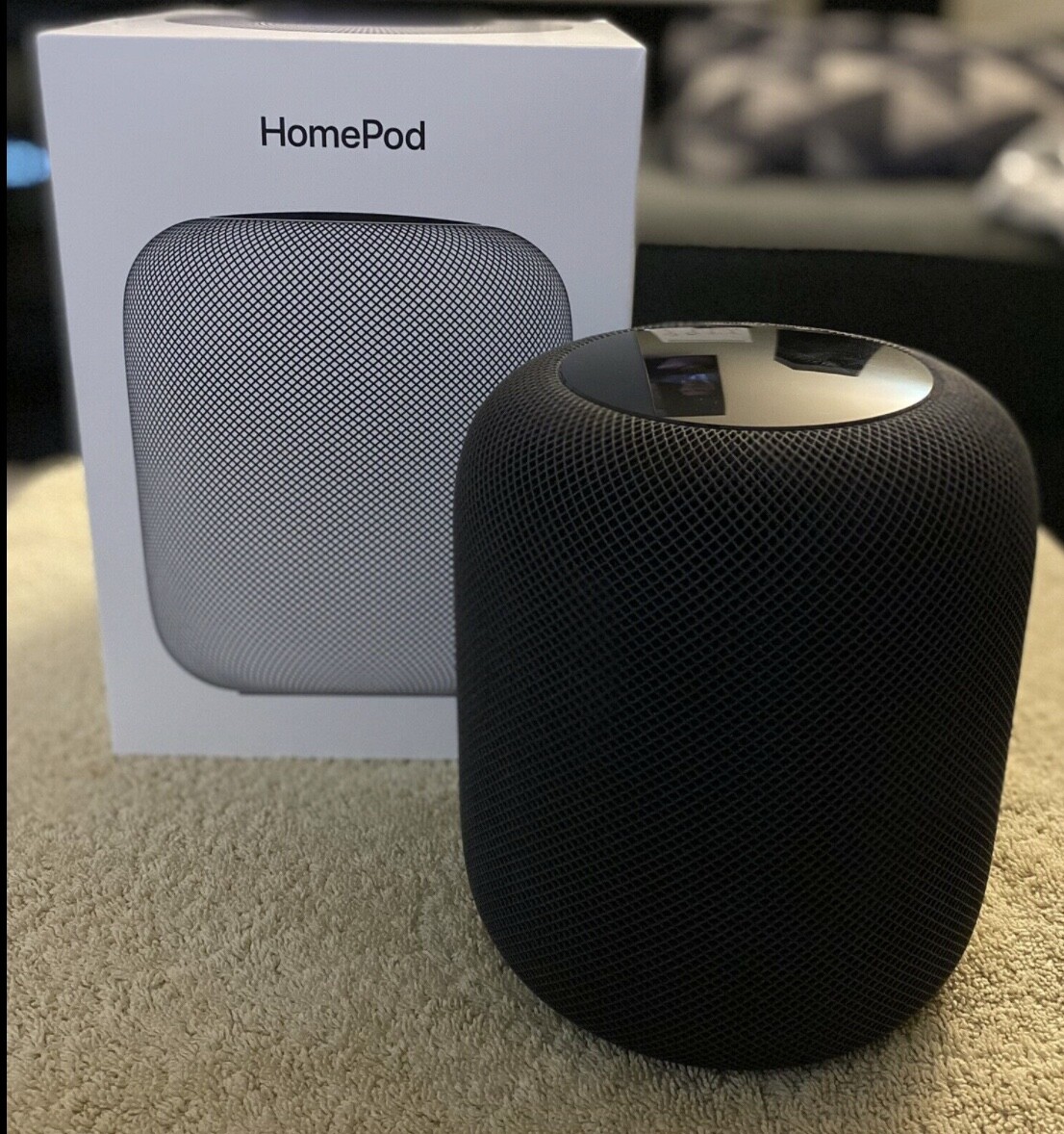 Apple HomePod Space Gray Set of Two (2) Speakers Stereo Pair Apple HomePod Space Gray Set of Two (2) Speakers Stereo Pair