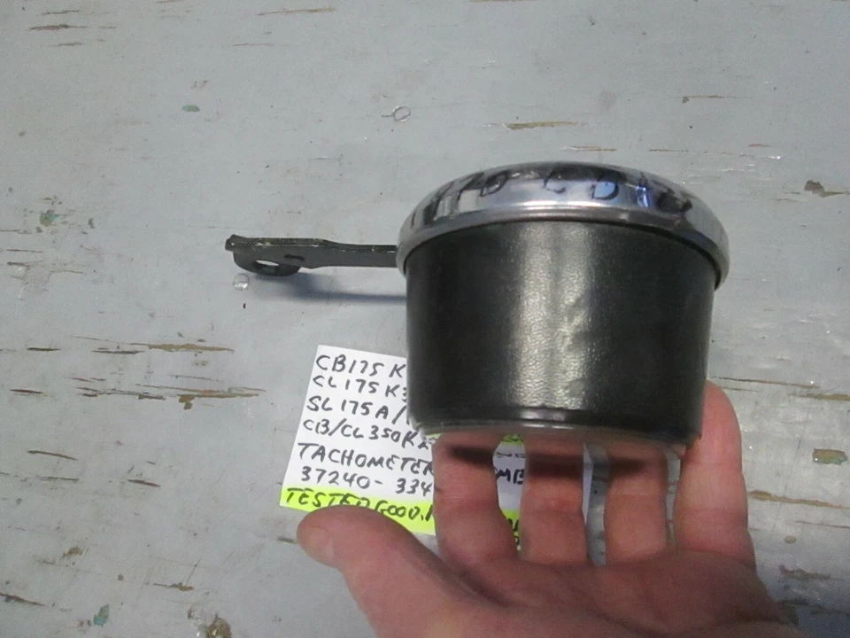 Tacómetro vintage Honda CB / CL / SL175K CB / CL350 37240-334-670, PROBADO Foto 3 de 4