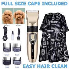 Pet Dog Cat Grooming Kit Rechargeable Cordless Electric Hair Clipper Trimmer Set