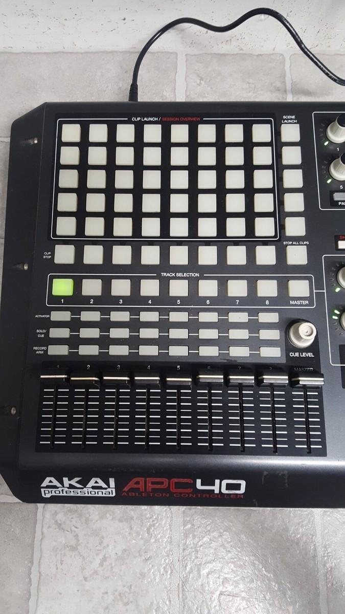 Akai Pro APC40 Ableton Midi Controller w/Non OEM Power