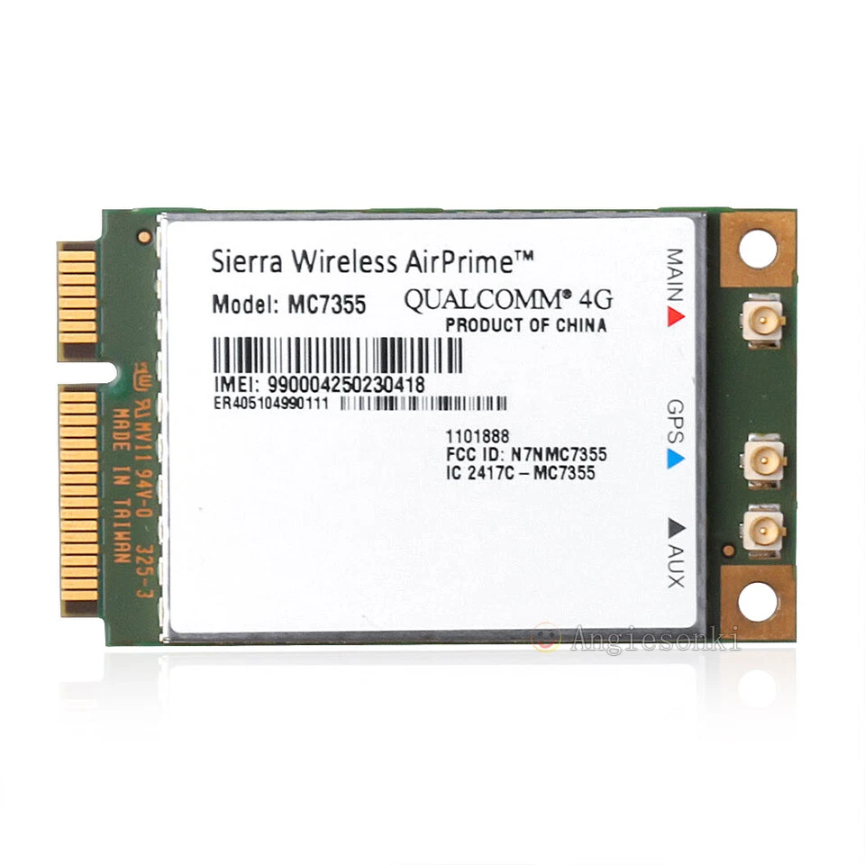 Sierra Wireless AirPrime MC7355 4G LTE/HSPA +GPS 100Mbps PCIe Module WWAN Card - Image 2 of 4
