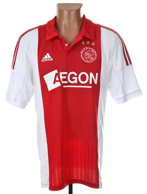 AJAX AMSTERDAM 2014/2015 HOME FOOTBALL SHIRT JERSEY ADIDAS SIZE L