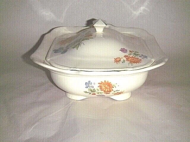 TAYLOR SMITH TAYLOR BOWL FLORES DE PRIMAVERA RECTANGULAR CUBIERTO PORCIÓN DE VERDURAS  Foto 2 de 4