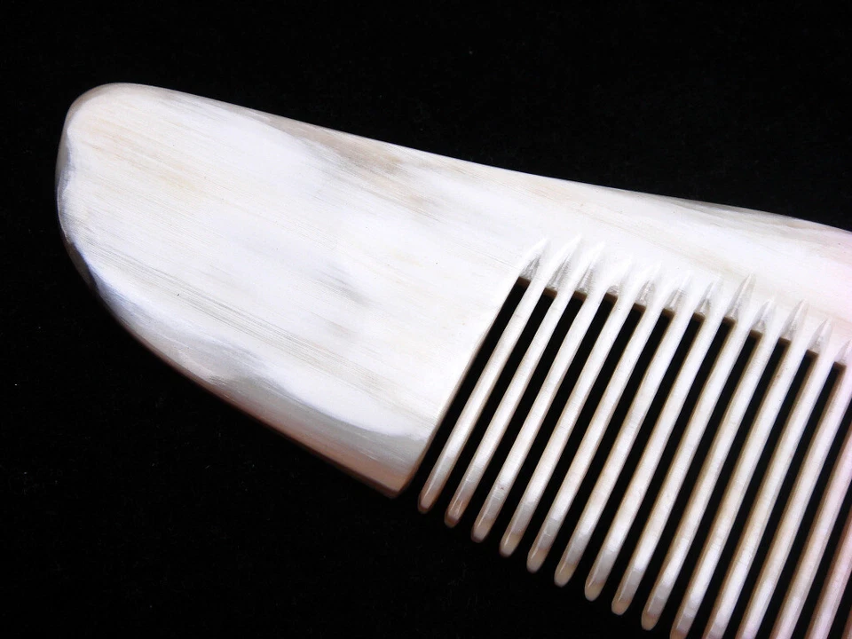 Authentic Ox Horn Hand Crafted Pocket Comb Fashion Hair Organizer New #03042204 - Image 3 of 4